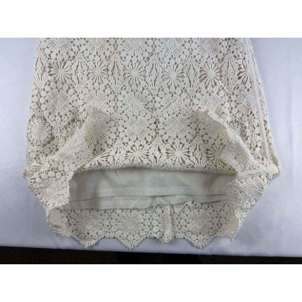 Tory Burch Trixy Crochet Lace Dress in Ivory size Small - Picture 7 of 8